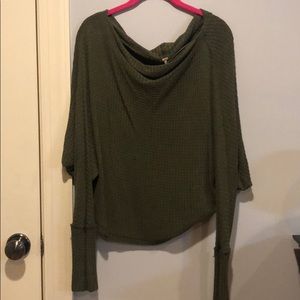 Free People off shoulder knit